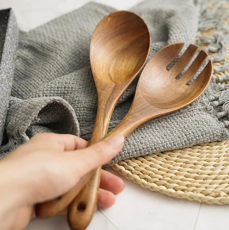 Wooden Spoon & Fork Set