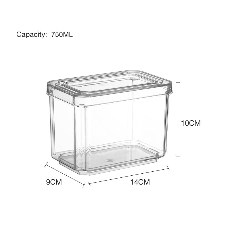 Plastic kitchen organizers with lid  750ml