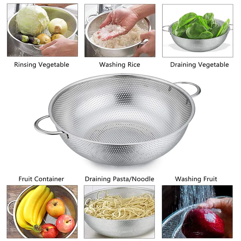 Stainless Steel Colander Set of 3