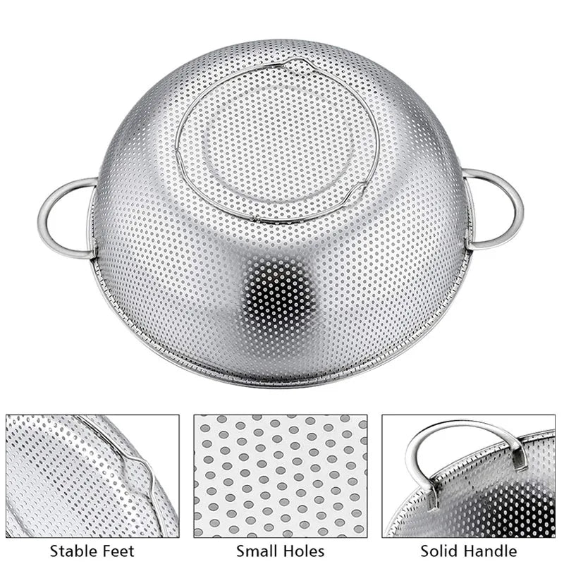 Stainless Steel Colander Set of 3